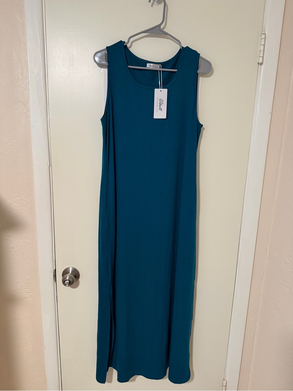 Sleeveless Teal Maxi Dress by Unbranded